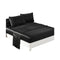 Silky Satin Sheets Fitted Double Black