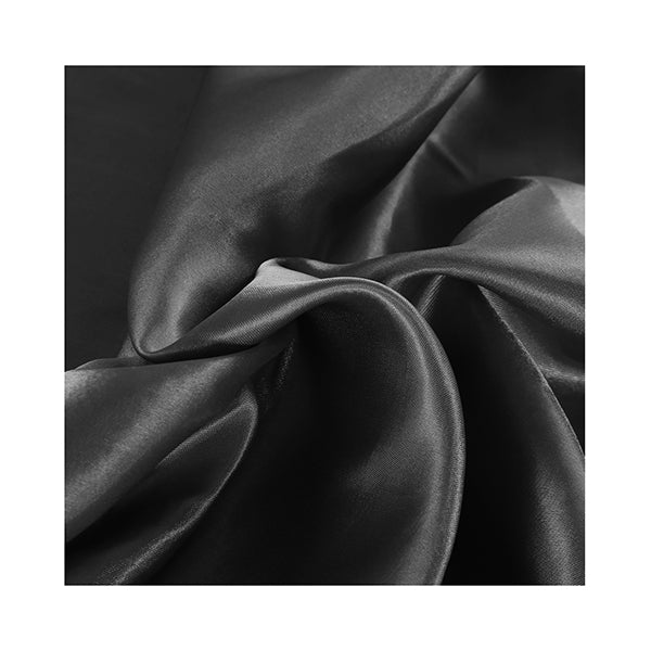 Silky Satin Sheets Fitted Double Black