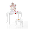 Children Dressing Table With Removable Mirror And Storage Drawer