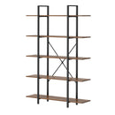 5 Tier Display Shelf Stand Bookshelf Metal Storage 1.2m