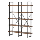 5 Tier Display Shelf Stand Bookshelf Metal Rack 1.35m