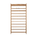 6-tier Bamboo Bookshelf Bookcase Adjustable Display Shelf