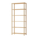 Display Shelf 5 Tier Bookshelf Storage Rack Natural