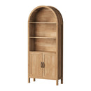 Arched Bookshelf Display Case Bookshelves Storage Cabinet