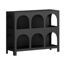 Display Shelf Storage Stand Bookshelf Black