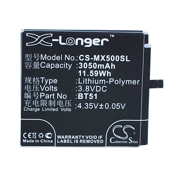 Cameron Sino Cs Mx500Sl 3050Mah Battery For Meizu Mx5 Mobile