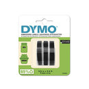 Dymo Embossing Tape Pack Of 3 Black 9Mm X 3M