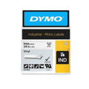 Dymo Rhino Black On White 9Mm Label Tape Vinyl