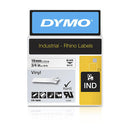 Dymo Rhino Black On White 19Mm Label Tape Vinyl