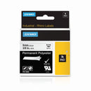 Dymo Rhino Permanent Polyester Label 9Mm Black White