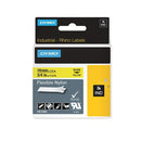 Dymo Rhino Nylon Label 19Mm Black Yellow