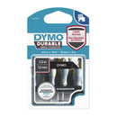 Dymo D1 Durable White On Black Label Tape 12Mm X 3M