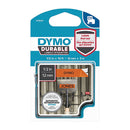 Dymo D1 Durable Black On Orange Label 12Mm X 3M