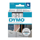 Dymo D1 Black On Clear Label Tape