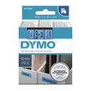 Dymo D1 Black On Blue Label Tape