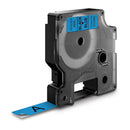 Dymo D1 Black On Blue Label Tape