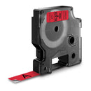 Dymo D1 Black On Red Label Tape