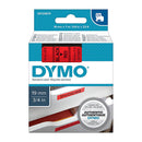 Dymo D1 Black On Red Label Tape