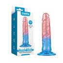 Dazzle Studs Dildo 7In Pink Blue