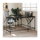 Desk Black 149X149X75 Cm Engineered Wood