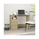 Desk With Drawers Sonoma Oak 102X50X76 Cm Engineered Wood