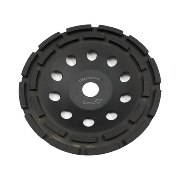 180mm Diamond Grinder Wheel Disc Grinding Double Row Stone Brick Concrete 24 seg