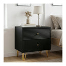Bedside Table Night Stand With 2 Drawers