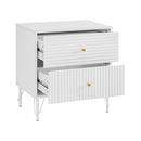 Bedside Table Night Stand With 2 Drawers