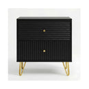 Bedside Table Night Stand With 2 Drawers