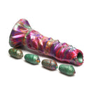 Creature Cocks Larva Silicone Dildo Coloured Fantasy Dildo With Eggs