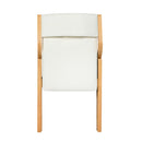 2X Dining Chairs Foldable Pu Beige