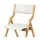 2X Dining Chairs Foldable Pu Beige