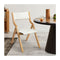 2X Dining Chairs Foldable Pu Beige
