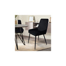 Dining Chairs X 4 Padded Seat Soft Velvet