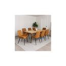 Dining Chairs X 8 Padded Seat Pu Faux Leather