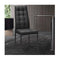 Set Of 4 Kitchen Dining Side Chairs With Fabric Cushion Metal Frame