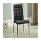 Set Of 4 Kitchen Dining Side Chairs With Fabric Cushion Metal Frame