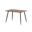Dining Table 4 Seater Kitchen Cafe Wooden Table Rectangular 120Cm
