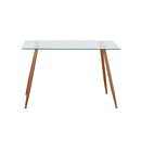 Dining Table Coffee Kitchen Table 120x70cm Rectangular Glass