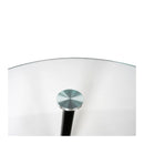 Dining Table Coffee Kitchen Table 80cm Round Glass Tabletop Metal Legs