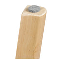 Dining Table Round Rubber Wood Base 100 Cm Natural