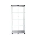 164Cm Glass Display Cabinet 2 Doors