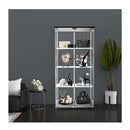 164Cm Glass Display Cabinet 2 Doors