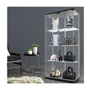 164Cm Glass Display Cabinet 2 Doors
