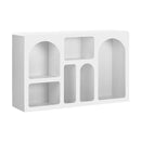 Display Cabinet With 6 Irregular Shelves Art Bookshelf Cave Stand