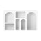 Display Cabinet With 6 Irregular Shelves Art Bookshelf Cave Stand
