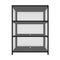 Display Cabinet With Tiers Shelves Clear Door Home Storage Black