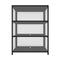 Display Cabinet With Tiers Shelves Clear Door Home Storage Black