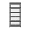 Display Cabinet With Tiers Shelves Clear Door Home Storage Black