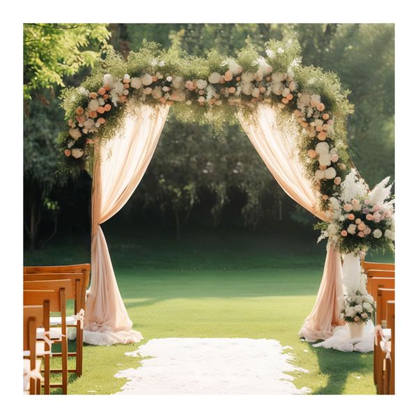 Wedding Arch Backdrop Stand Background Flower Display Square